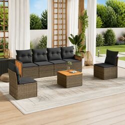 7 Piece Modular Outdoor Sofa Set for a Cozy Patio