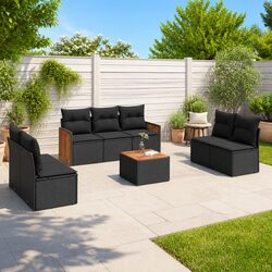 Transform Your Outdoor Space with 8-Piece Garden Sofa Set