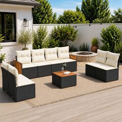 Transform Your Outdoor Space with 9-Piece Sofa Set