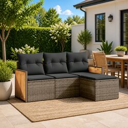 Enhance Your Outdoor Space with This Garden Sofa Set