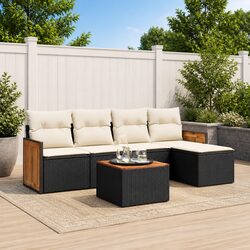 Enhance Your Outdoor Space with a 6-Piece Garden Sofa Set