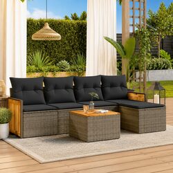 Transform Your Outdoor Space with this 6-Piece Sofa Set