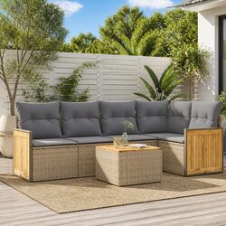 Outdoor Lounge Sofa Set: 6 Pieces for Relaxing in Style