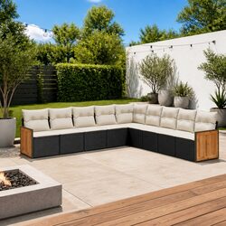 Transform Your Outdoor Space with 9-Piece Sofa Set