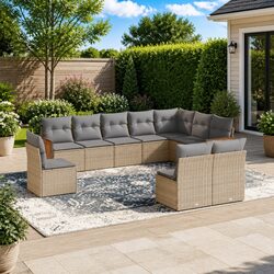 Transform Your Outdoor Space with This 10-Piece Sofa Set