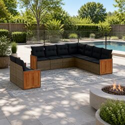 Transform Your Outdoor Space with a 9-Piece Sofa Set
