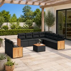 Enhance Your Outdoor Space with This 10-Piece Sofa Set