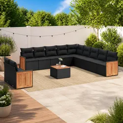 Garden Sofa Set 12 Piece Outdoor Sectional for Relaxing Spaces