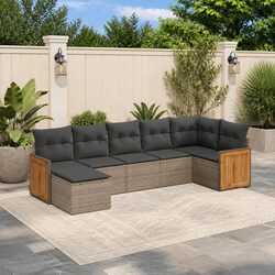 Enhance Your Patio with a 7-Piece Garden Sofa Set