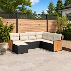 Upgrade Your Outdoor Space with a 7 Piece Black Sofa Set