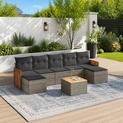 Enhance Your Outdoor Experience with this 8 Piece Sofa Set