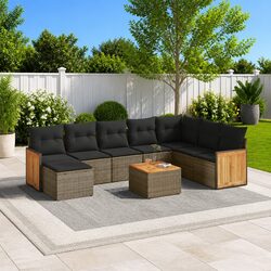 Elevate Your Patio with a 9 Piece Grey Sofa Set