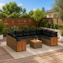 Enhance Your Outdoor Space with a 10-Piece Sofa Set