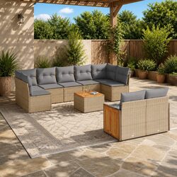 Transform Your Outdoor Space with This 10 Piece Sofa Set