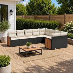 Transform Your Outdoor Space with This 9 Piece Sofa Set
