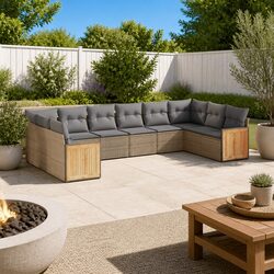 Elevate Your Outdoor Space with 10-Piece Sofa Set
