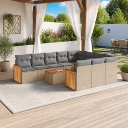 Transform Your Patio with This 11 Piece Garden Sofa Set