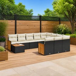 Transform Your Patio with This 11-Piece Garden Sofa Set