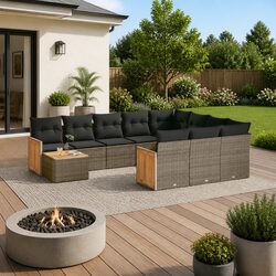 Transform Your Patio with 11-Piece Outdoor Sofa Set