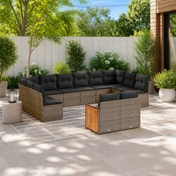 Enhance Your Outdoor Space with a Grey 12 Piece Sofa Set