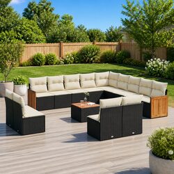 Transform Your Patio with This 14-Piece Outdoor Sofa Set