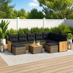Transform Your Outdoor Living with a 10-Piece Sofa Set