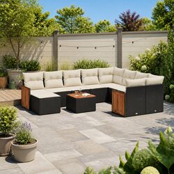 Transform Your Outdoor Space with 11-Piece Garden Sofa Set