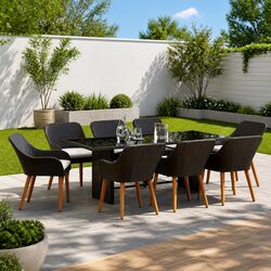 Enhance Your Outdoor Space with Our 9-Piece Dining Set