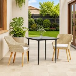 Stylish 3 Piece Dining Set for Outdoor Spaces