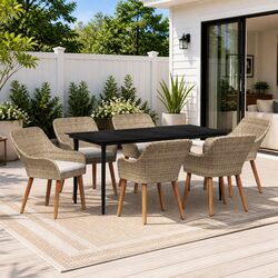 Enhance Your Outdoor Space with This 7-Piece Dining Set