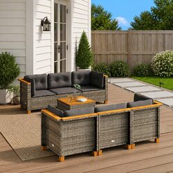 Enhance Your Outdoor Space with a Grey 7 Piece Sofa Set