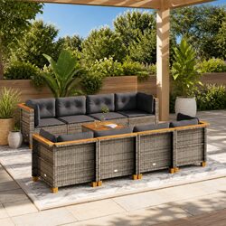 Enhance Your Patio with This 9 Piece Garden Sofa Set