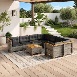 Elevate Your Outdoor Living with 9 Piece Sofa Set