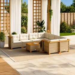 Transform Your Patio with a 9 Piece Modular Sofa Set