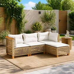 Transform Your Outdoors with This 4-Piece Patio Furniture Set