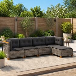 Transform Your Outdoor Space with a 5-Piece Sofa Set
