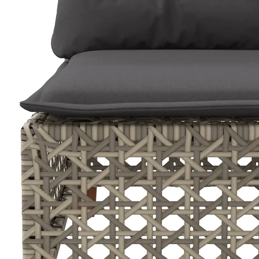 Garden Sofa Set 4 Piece Outdoor Furniture Grey Patio Lounge Rattan Cushions