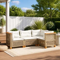 Enhance Your Outdoor Space with a Beige Garden Sofa Set
