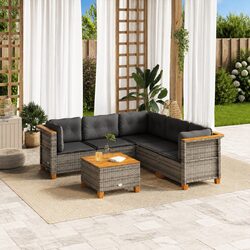 Enhance Your Outdoor Space with 6 Piece Sofa Set