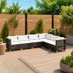 Enhance Your Outdoor Space with 6 Piece Garden Sofa Set