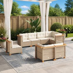 Transform Your Patio with This 8-Piece Garden Sofa Set