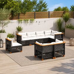 Transform Your Patio with 8-Piece Modular Garden Sofa Set