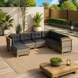 Enhance Your Outdoor Space with a 7 Piece Garden Sofa Set