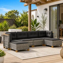 Elevate Your Outdoor Space with 6-Piece Sofa Set