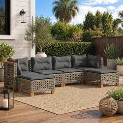 Enhance Your Outdoor Space with 6-Piece Sofa Set