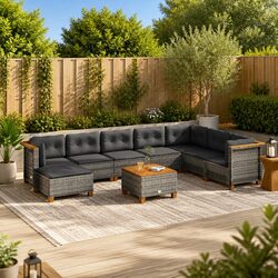 Elevate Your Outdoor Space with a 9 Piece Garden Sofa Set