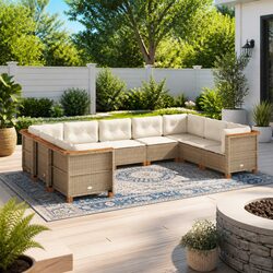 Transform Your Outdoor Space with a 9-Piece Patio Sofa Set