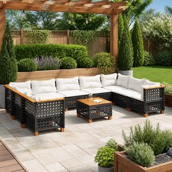 Transform Your Outdoor Space with 10 Piece Garden Sofa Set
