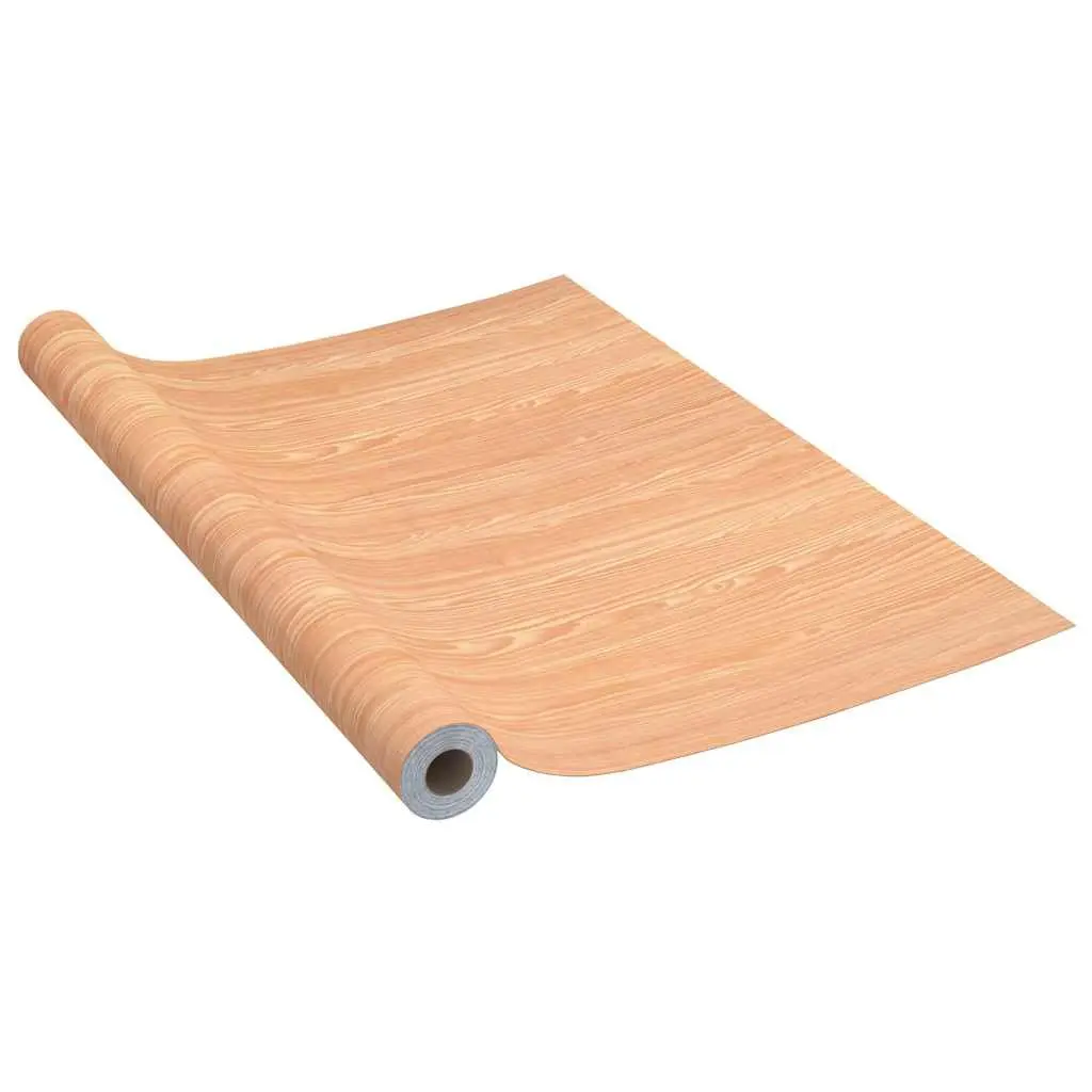 Self-Adhesive Door Film 210x90cm Brown Wood Grain PVC Decor Furniture Covering