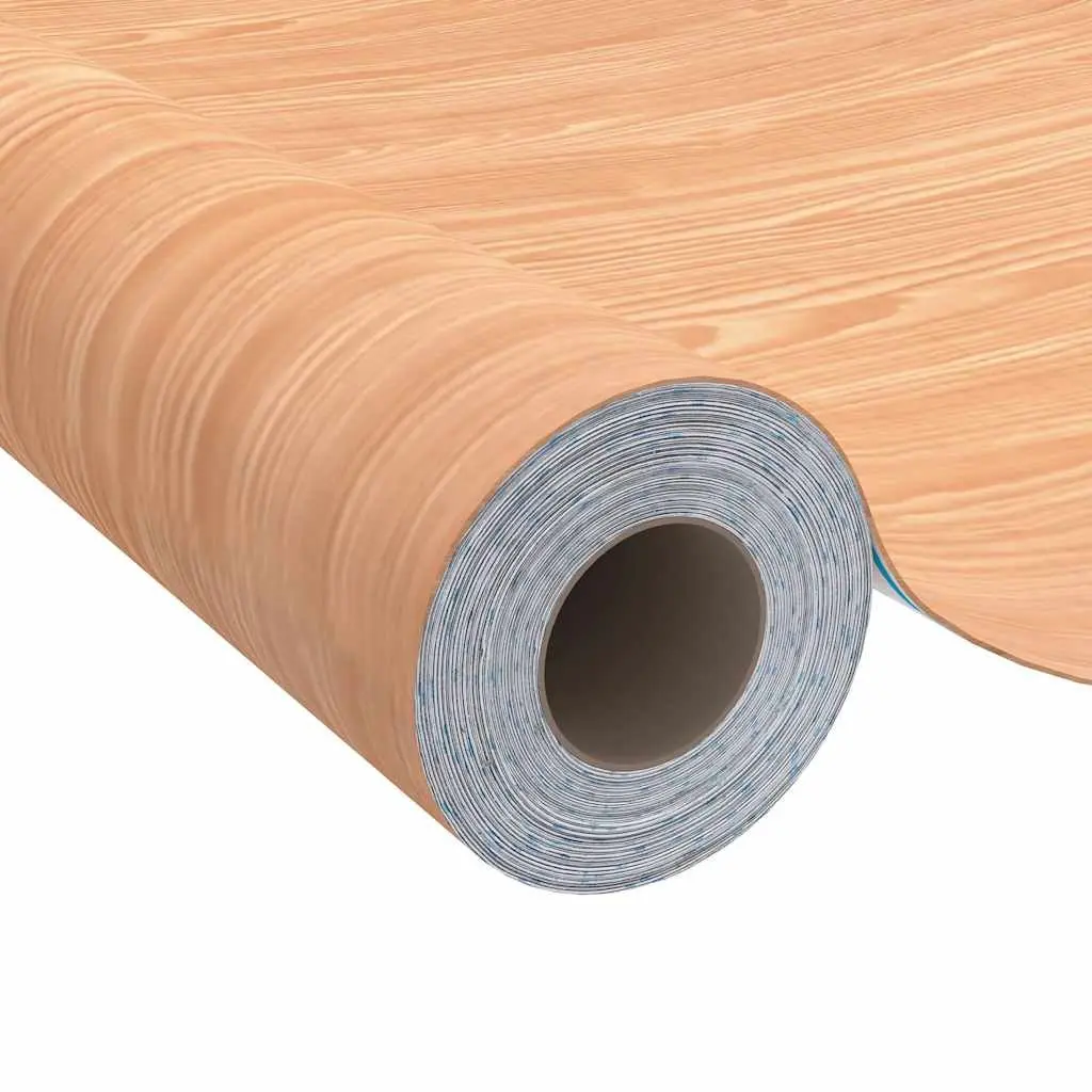 Self-Adhesive Door Film 210x90cm Brown Wood Grain PVC Decor Furniture Covering